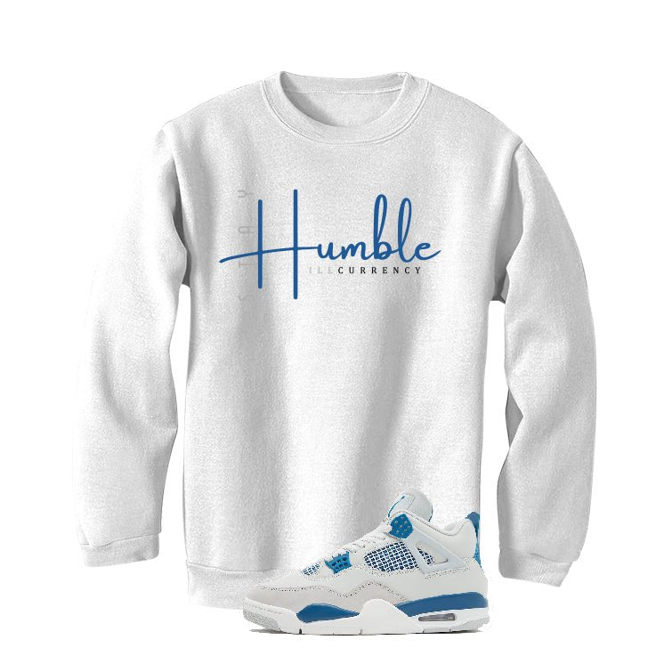 Air Jordan 4 “Military Blue” | illcurrency White T-Shirt product image 4
