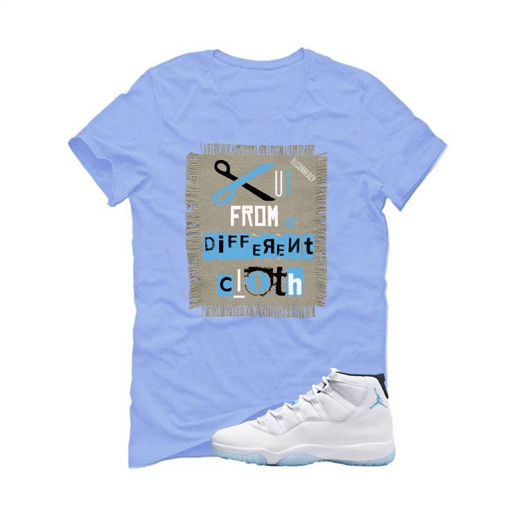 Air Jordan 11 Legend Blue Carolina T-Shirt (Cut from a product image 2