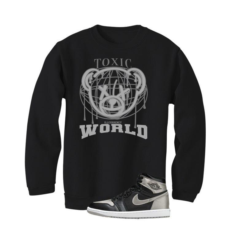 Air Jordan 1 High OG WMNS Satin Shadow Black T-Shirt (Toxic product image 4