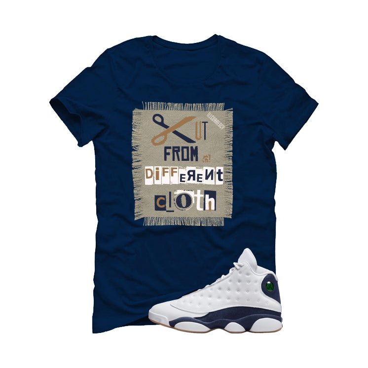 Air Jordan 13 Midnight Navy Blue T-Shirt (Cut from a product image 2