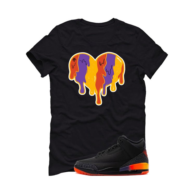 J Balvin x Air Jordan 3 Rio Black T-Shirt (Heart) product image 2