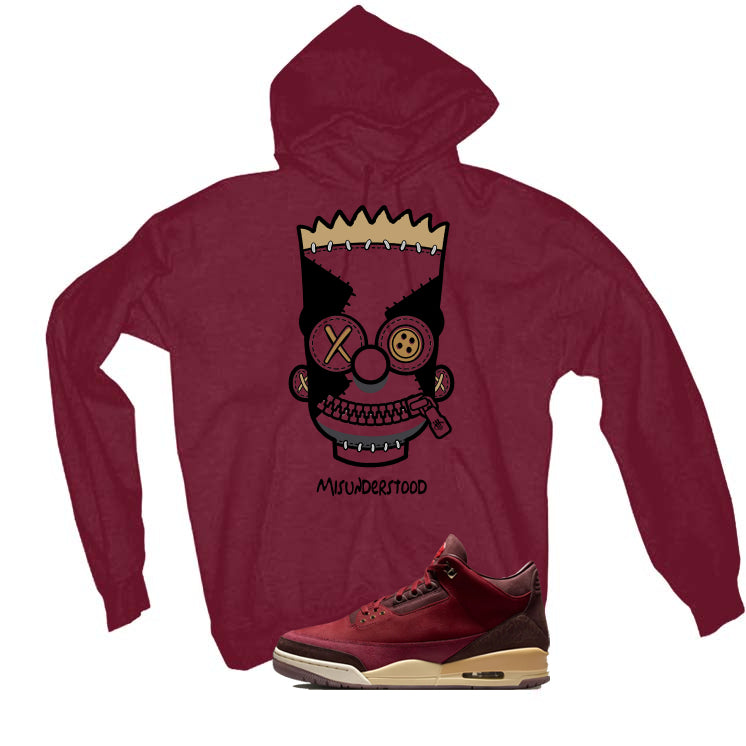 Air Jordan 3 OG Bin 23 Matching T-Shirt Maroon product image 3