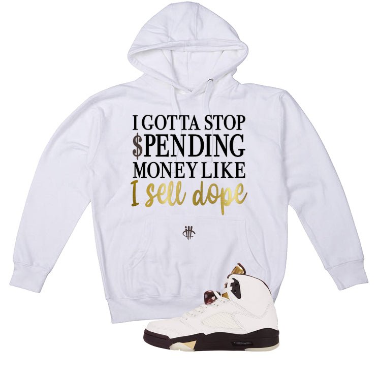 Air Jordan 5 Earth/Metallic Gold White T-Shirt (Gotta Stop product image 3