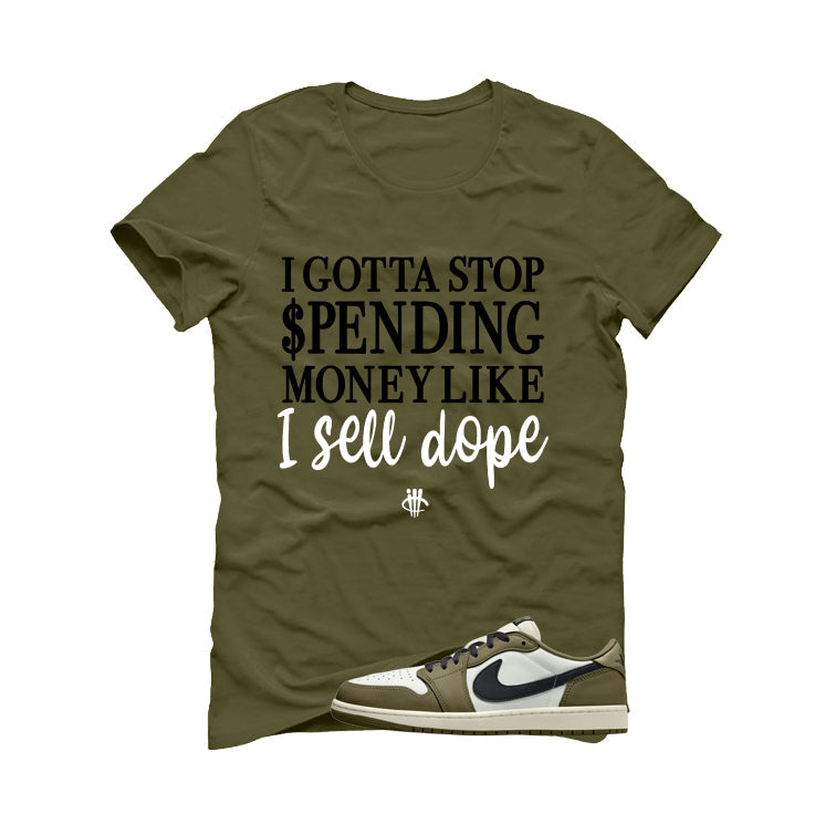 Air Jordan 1 Low OG Medium Olive Matching T-Shirt product image 2