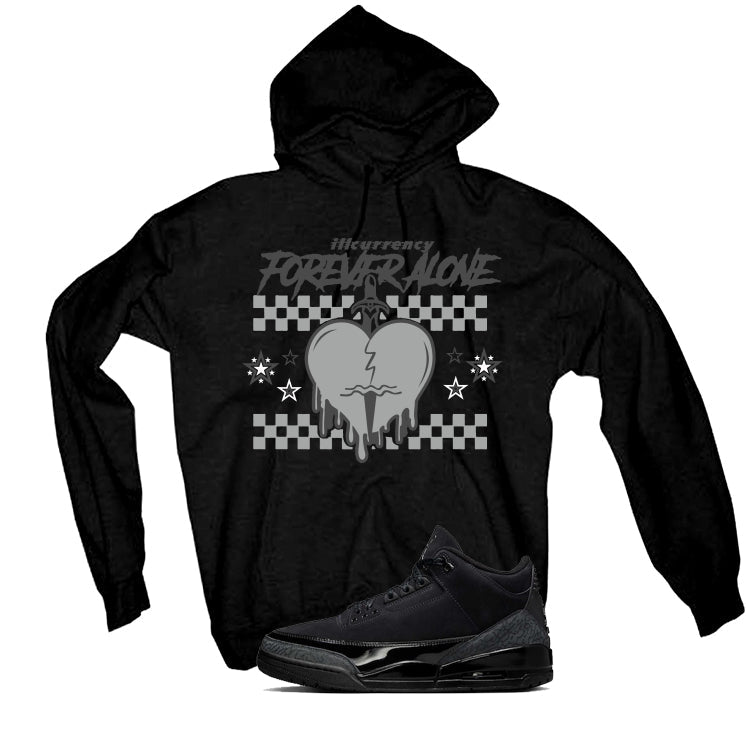 Air Jordan 3 Black Cat T-Shirt (Forever Alone)| illcurrency product image 3