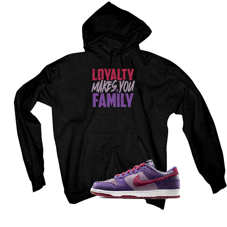 Nike Dunk Low “Plum” | illcurrency Black T-Shirt (Loyalty) product image 3