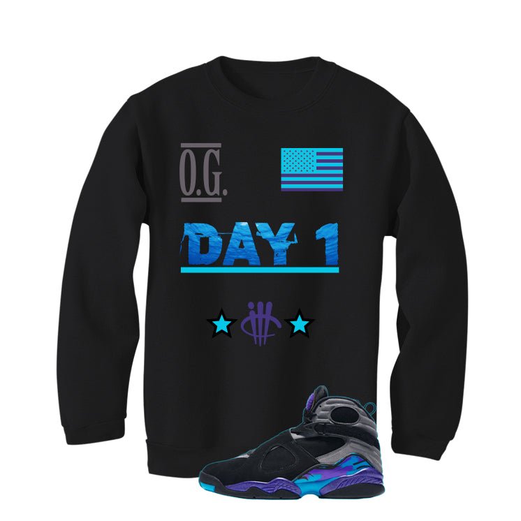 Air Jordan 8 OG Aqua Black T-Shirt (OG Day 1)| illcurrency product image 4