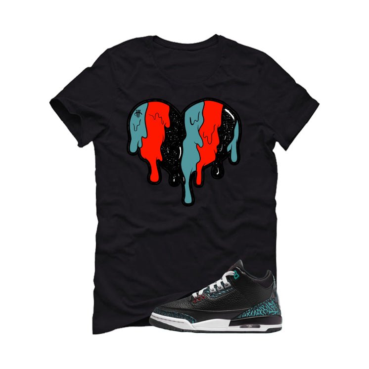 Air Jordan 3 GS Moto Black T-Shirt (Heart)| illcurrency product image 2