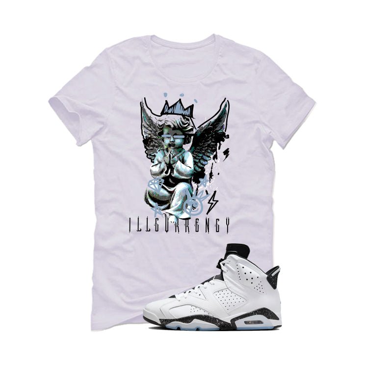 Air Jordan 6 Reverse Oreo White T-Shirt (Graffiti Angel) product image 2