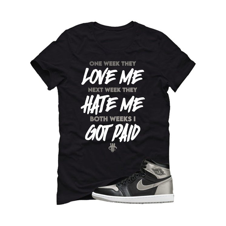 Air Jordan 1 High OG WMNS Satin Shadow Black T-Shirt product image 2