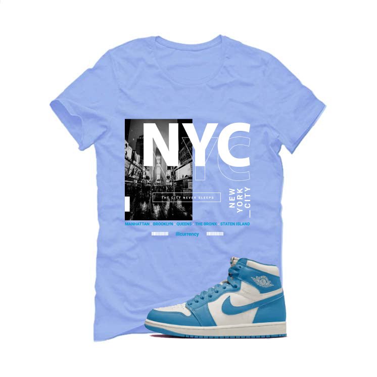 Air Jordan 1 High OG UNC Reimagined Carolina Blue T-Shirt product image 2