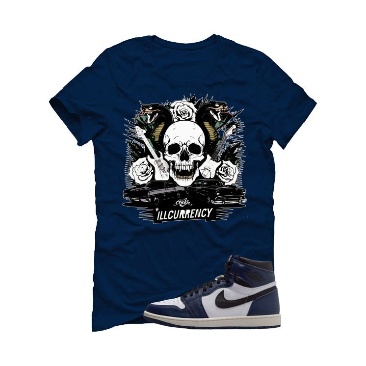 Air Jordan 1 High OG Midnight Navy Blue T-Shirt (Vintage product image 2