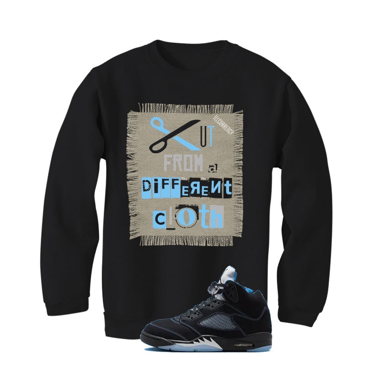 Air Jordan 5 Black/University Blue Matching T-Shirt Black product image 4