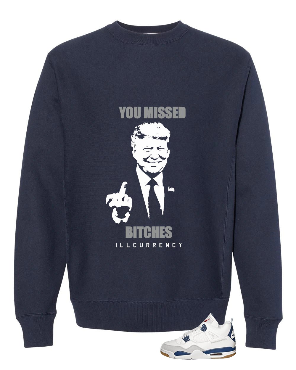 Nike SB x Air Jordan 4 Navy Blue T-Shirt (Trump you product image 4
