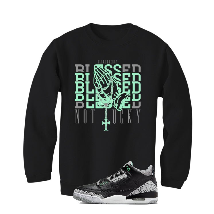 Air Jordan 3 “Green Glow” | illcurrency Black T-Shirt product image 4