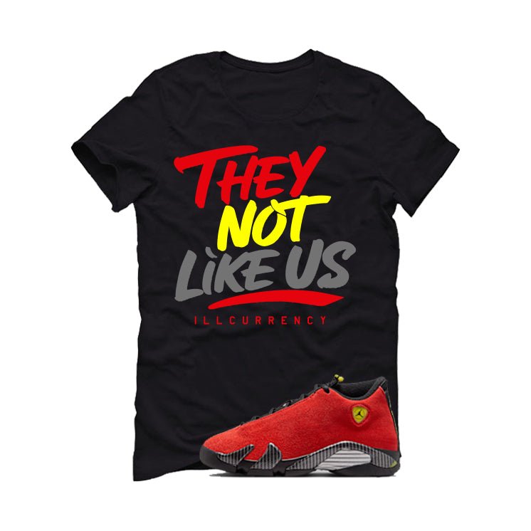 Air Jordan 14 Ferrari Black T-Shirt (They not like us) product image 2