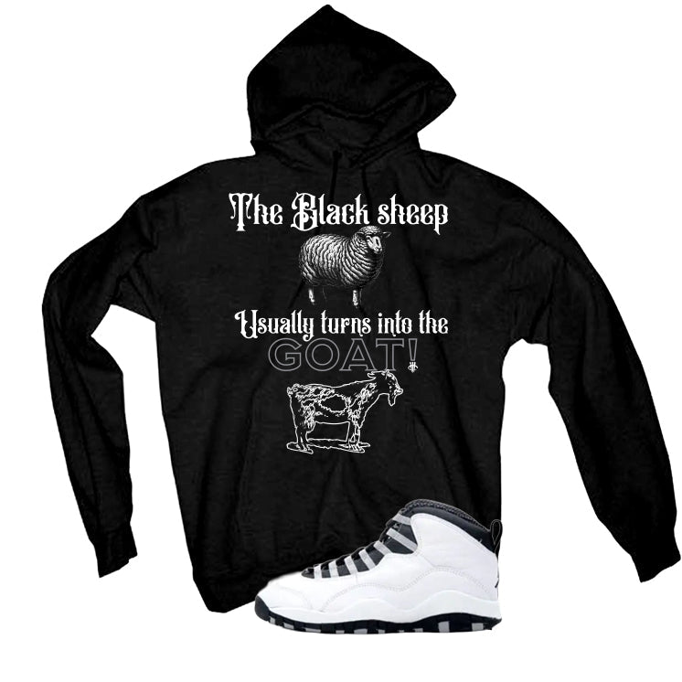 Air Jordan 10 OG Steel Black T-Shirt (the sheep usually product image 3