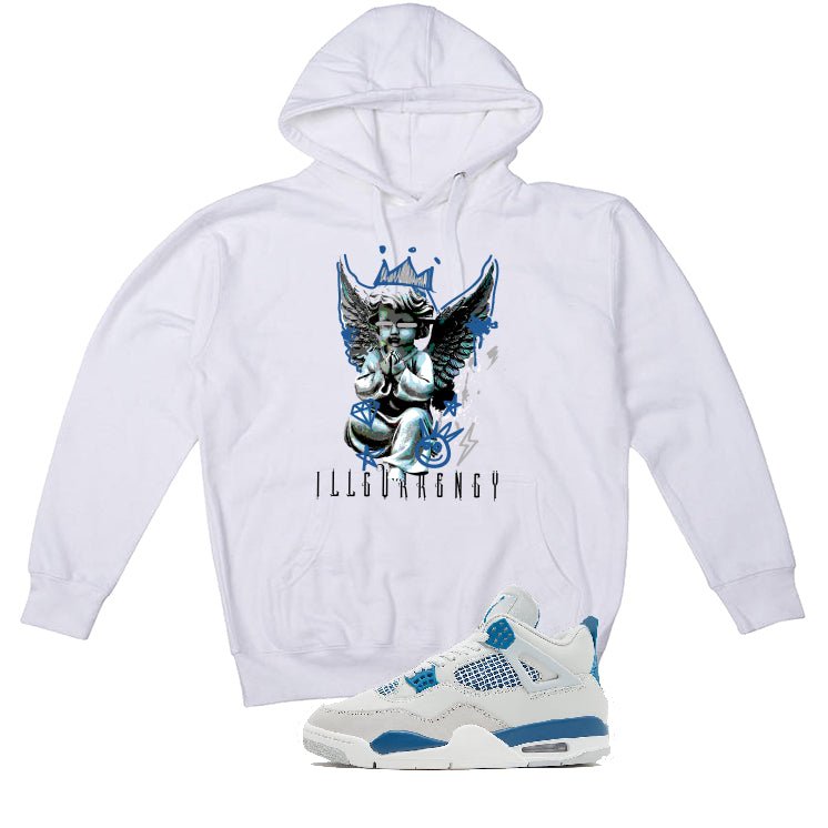 Air Jordan 4 “Military Blue” | illcurrency White T-Shirt product image 3