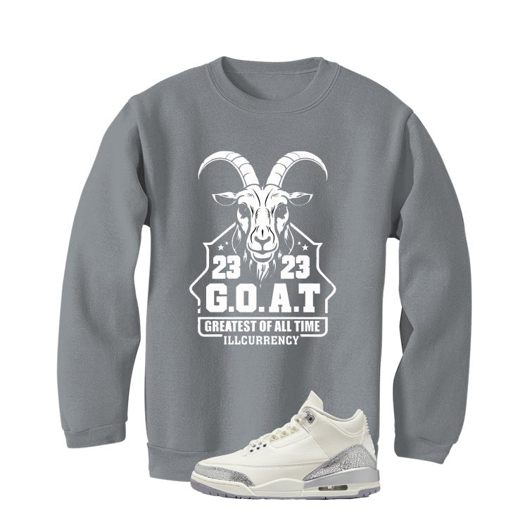 Air Jordan 3 WMNS Sail Grey T-Shirt (GOAT 23)| illcurrency product image 4