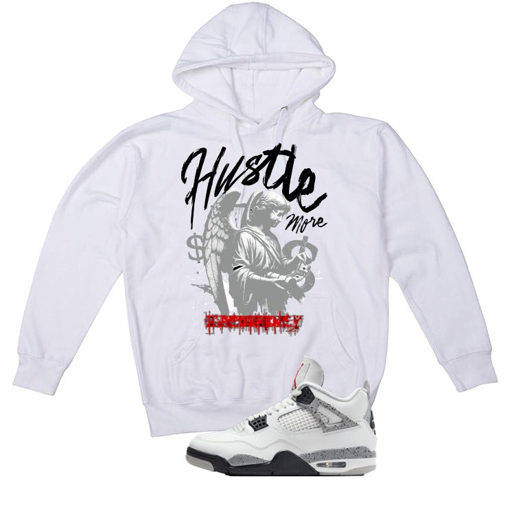 Air Jordan 4 White Cement T-Shirt (Hustle More)| illcurrency product image 3