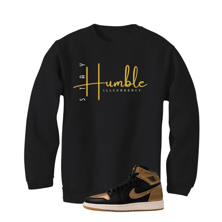 Air Jordan 1 High OG Metallic Gold Black T-Shirt (Stay product image 4