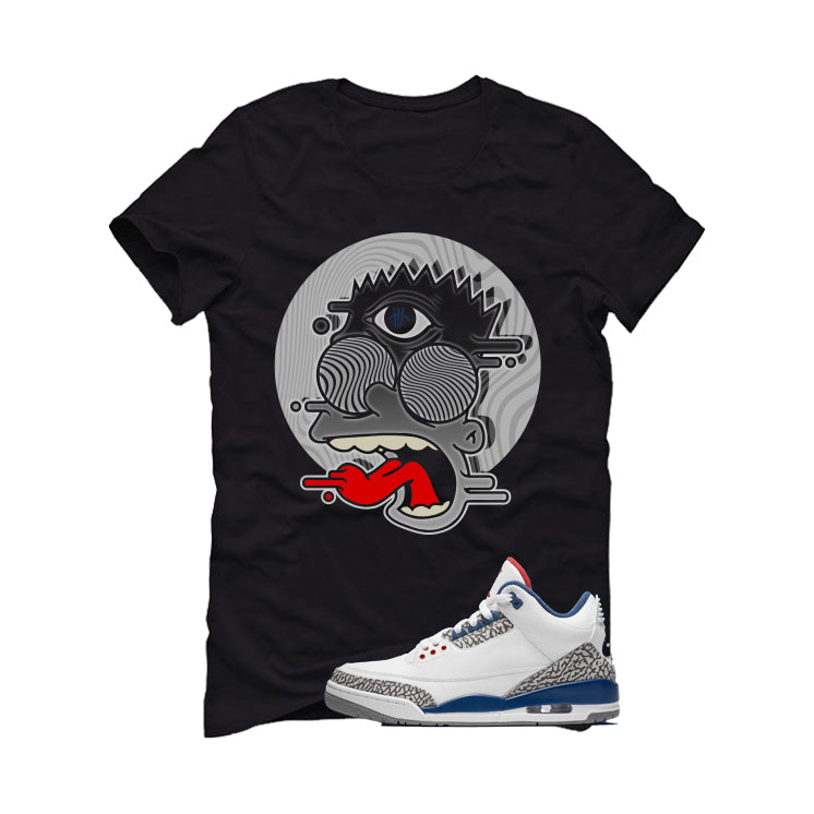 Air Jordan 3 True Blue Matching T-Shirt Black (Blinded) product image 2