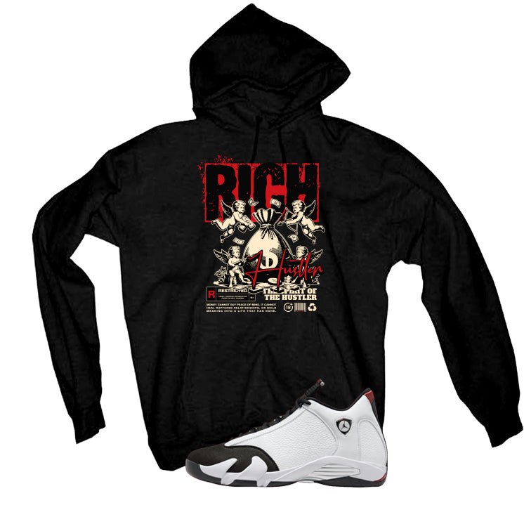 Air Jordan 14 Black Toe T-Shirt (Rich Hustler)| illcurrency product image 3
