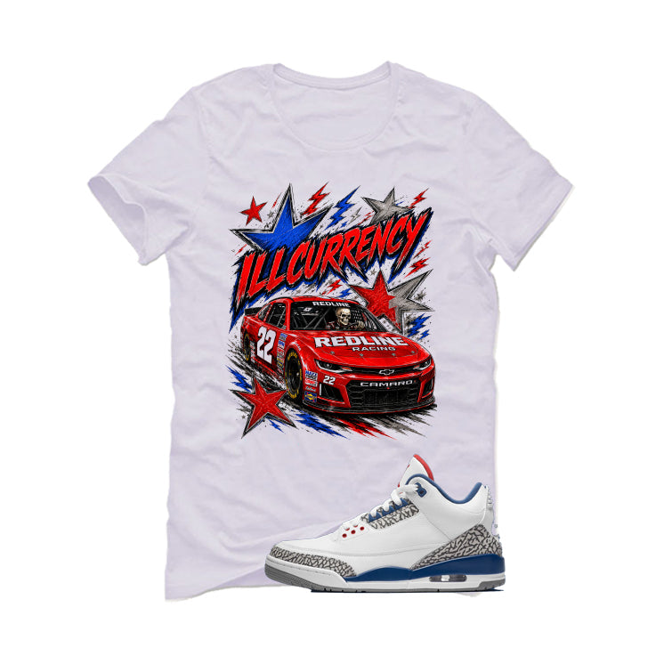 Air Jordan 3 True Blue Matching T-Shirt White (illcurrency product image 2