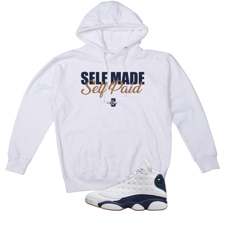 Air Jordan 13 Midnight Navy White T-Shirt (Self Made Paid) product image 3