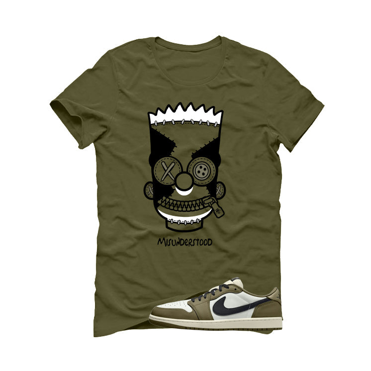 Air Jordan 1 Low OG Medium Olive Matching T-Shirt product image 2