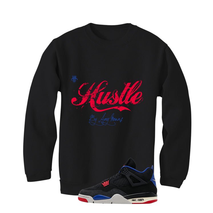 Air Jordan 4 Rare Black T-Shirt (Hustle By Any Means) product image 4