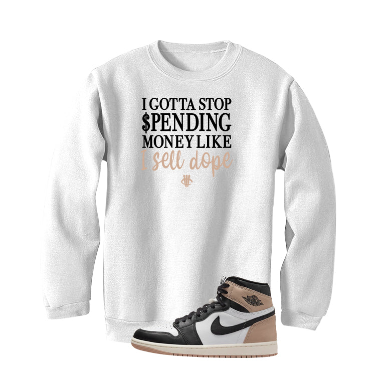 Air Jordan 1 High OG Latte White T-Shirt (STOP SPENDING product image 4