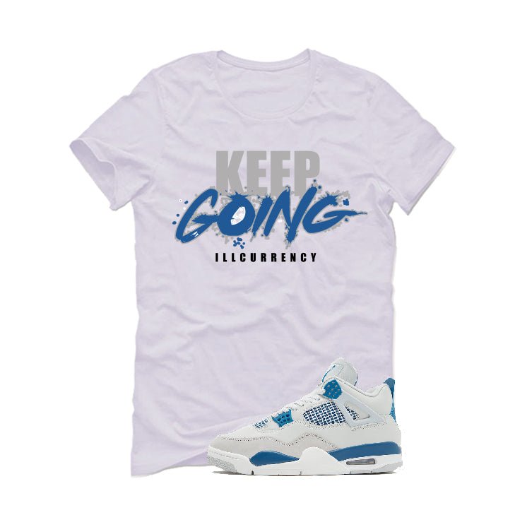 Air Jordan 4 “Military Blue” | illcurrency White T-Shirt product image 2