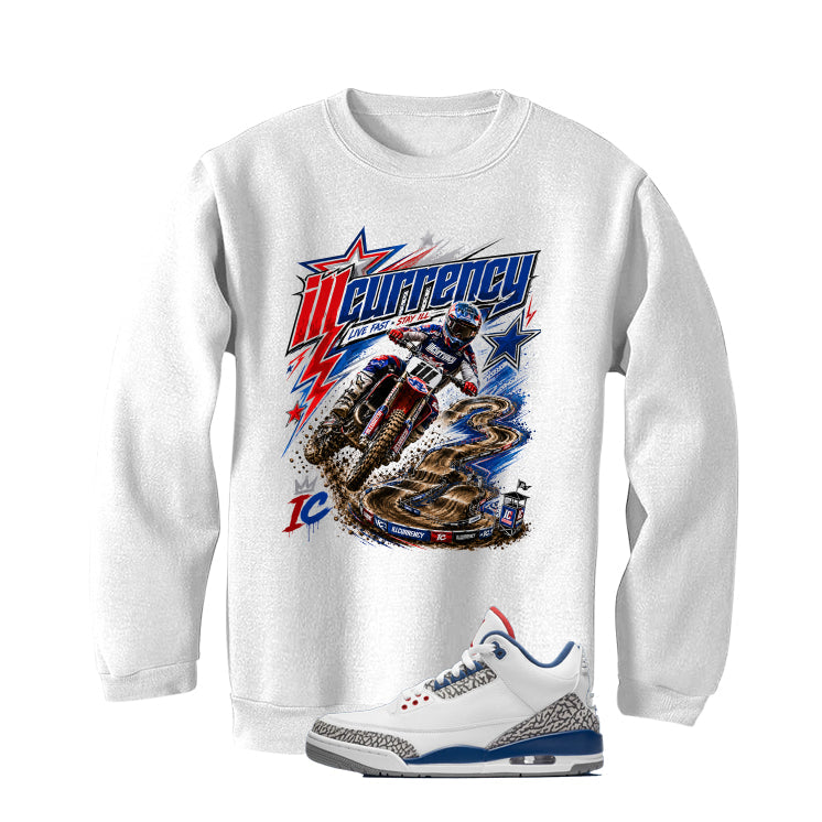 Air Jordan 3 True Blue Matching T-Shirt White (illcurrency product image 4