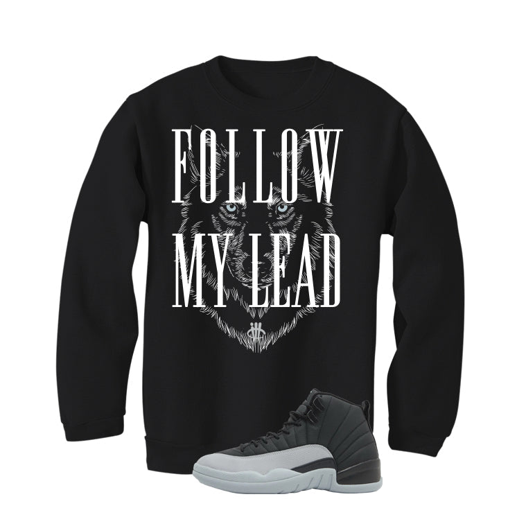 Air Jordan 12 Black/Wolf Grey Black T-Shirt (Follow My product image 4
