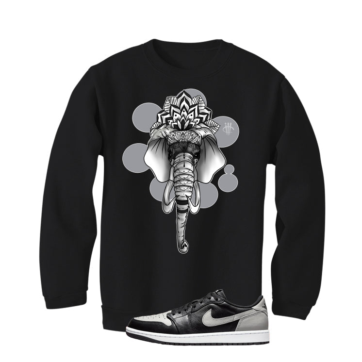 Air Jordan 1 Low OG Shadow Black T-Shirt (Elephant) product image 4