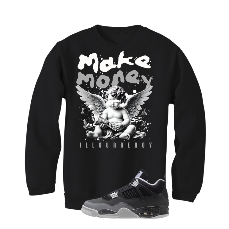 Air Jordan 4 Fear Pack Black T-Shirt (Make Money) product image 4