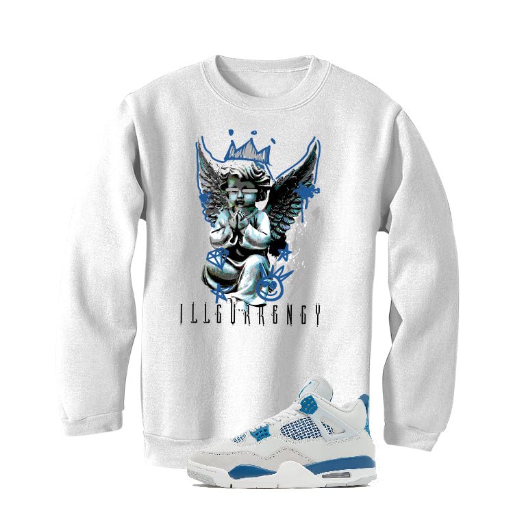 Air Jordan 4 “Military Blue” | illcurrency White T-Shirt product image 4