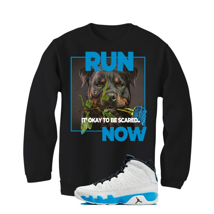 Air Jordan 9 “Powder Blue” | illcurrency Black T-Shirt (RUN) product image 4