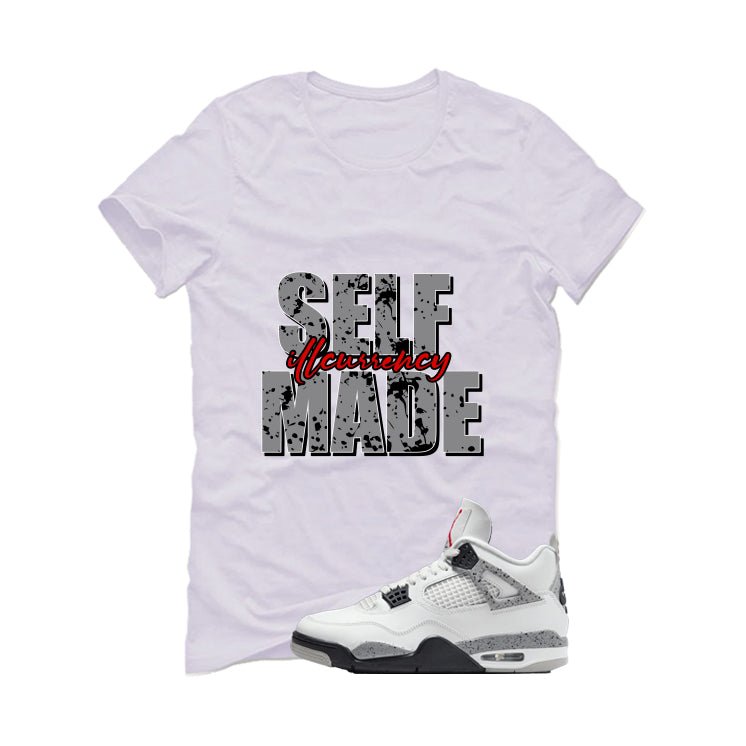 Air Jordan 4 White Cement T-Shirt (Self Made)| illcurrency product image 2
