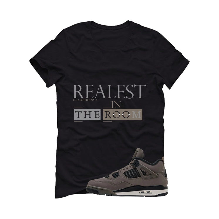 Air Jordan 4 Cave Stone Black T-Shirt (Realest In The product image 2