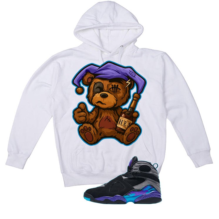 Air Jordan 8 OG Aqua White T-Shirt (Henny Teddy) product image 3