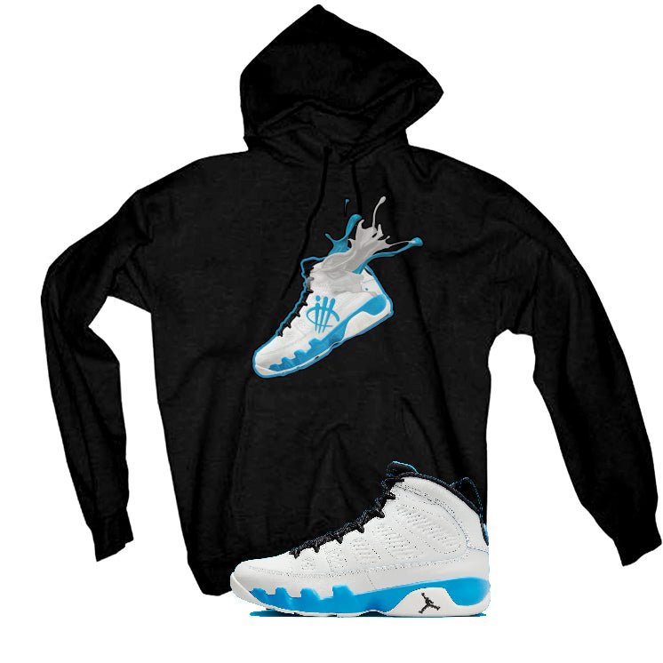 Air Jordan 9 “Powder Blue” | illcurrency Black T-Shirt product image 3
