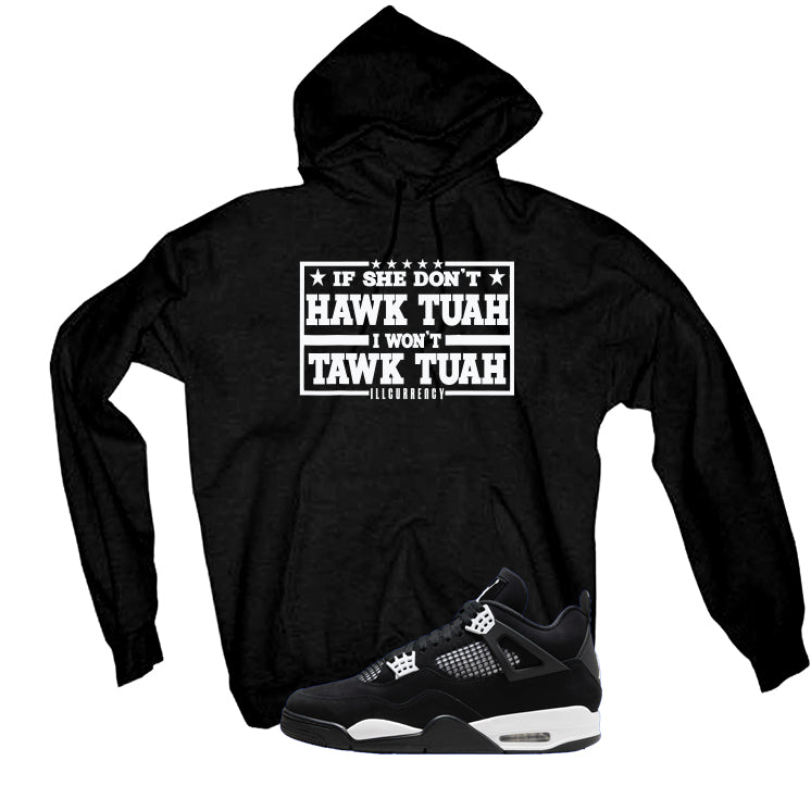 Air Jordan 4 White Thunder Black T-Shirt (Hawk Tuah) product image 3
