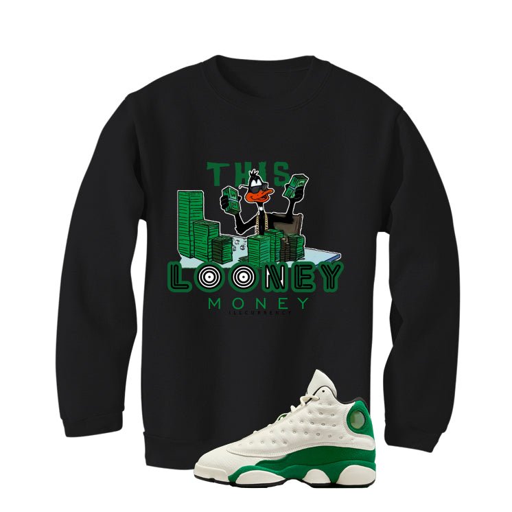 Air Jordan 13 GS Pine Green Black T-Shirt (Looney Money) product image 4