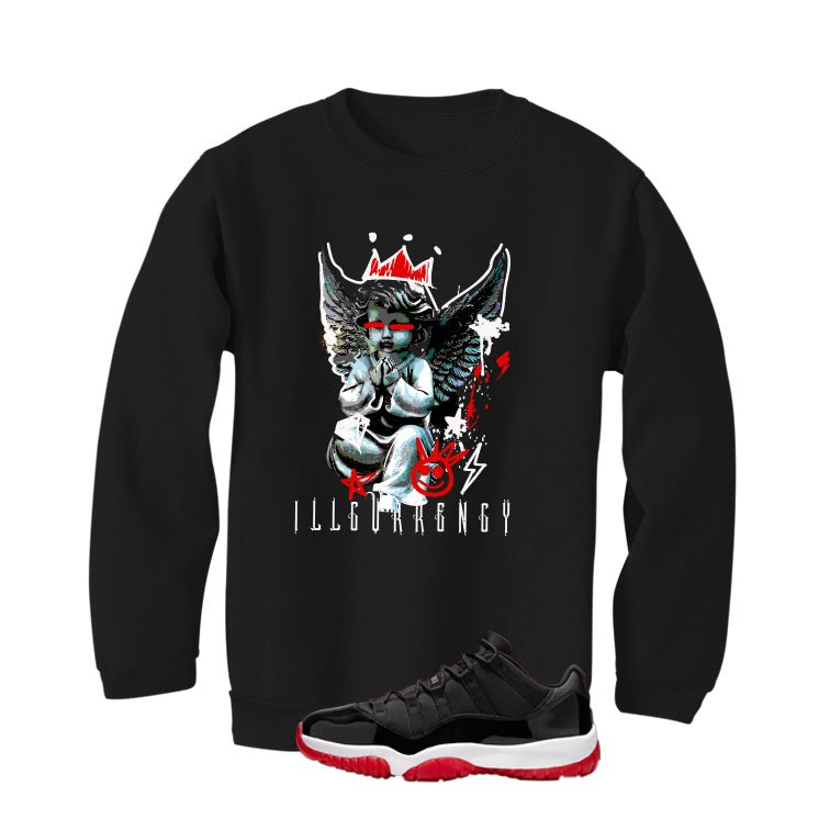 Air Jordan 11 Low Bred Black T-Shirt (Graffiti Angel) product image 4