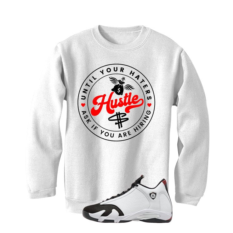 Air Jordan 14 Black Toe White T-Shirt (Haters Catch Up) product image 4