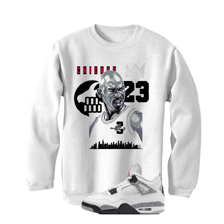 Air Jordan 4 White Cement T-Shirt (Goat)| illcurrency product image 4