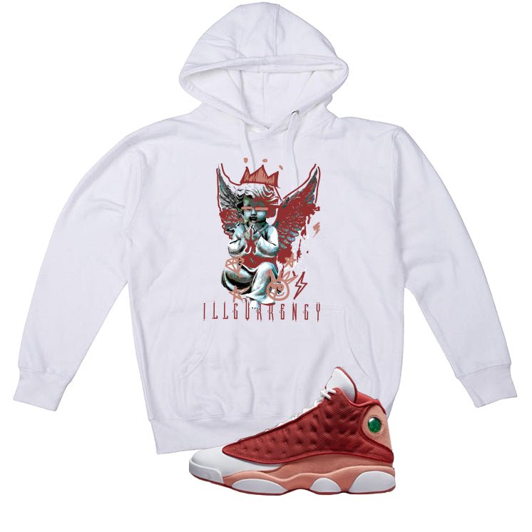 Air Jordan 13 Dune Red White T-Shirt (Graffiti Angel) product image 3