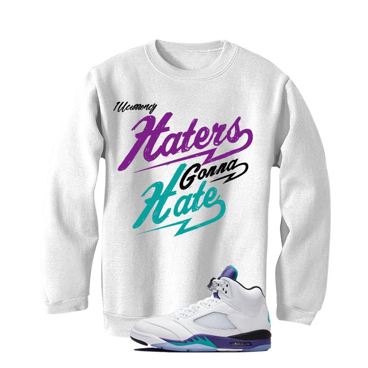 Air Jordan 5 OG Grape White T-Shirt (Haters gonna hate) product image 4